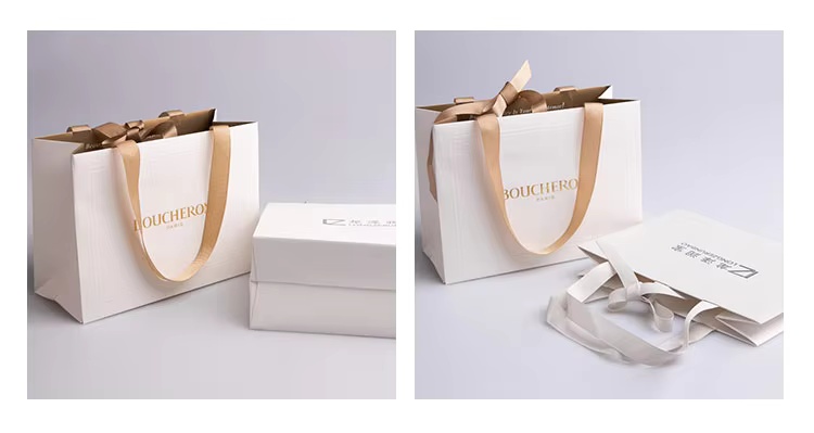 white paper shopping bags